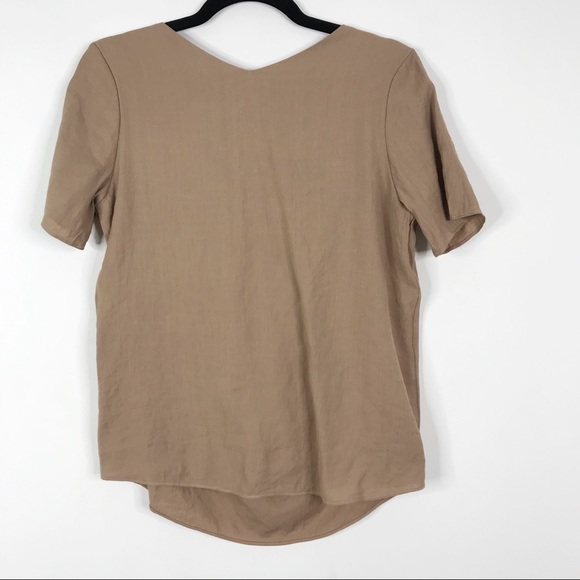 Tank Girl Made In Korea Twist Pleat Blouse Top XS - Picture 2 of 8